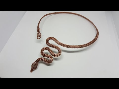 Wire Wrapped Snake Necklace Tutorial