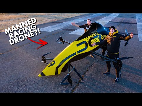 First Manned Aerobatic RACING Drone - Will it FLIP? 😲