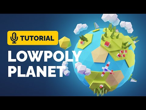 Low Poly 3D Planet Full Tutorial in Blender 3.0