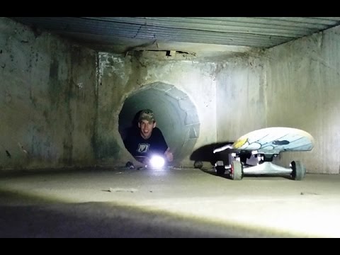 Storm Drain Exploration, Angry Raccoon!!