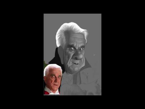 Painting Leslie Nielsen