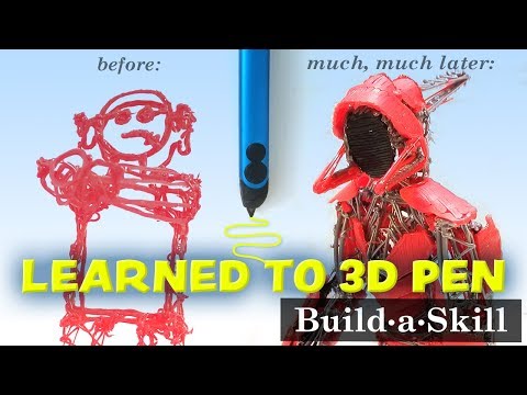 I spent 51 hours learning to use a 3D pen. Progress from beginner to 3D pen robot!