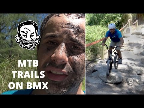 Will a BMX work on mountain bike trails? Sorta.