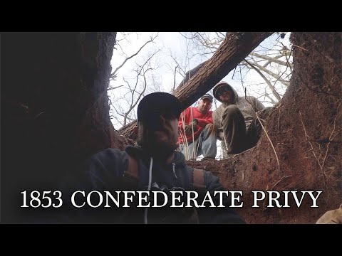 Digging a Confederate Soldier's Privy - Deep Glass and War Relics