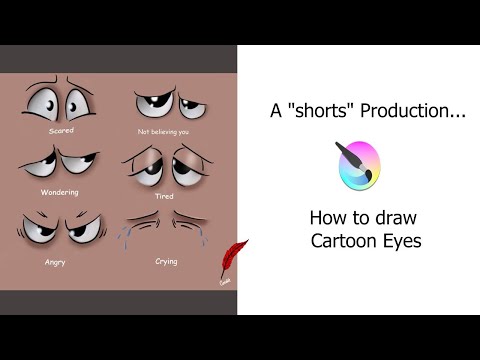 DRAWING CARTOON EYES | KRITA SHORTS 👀