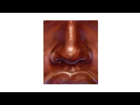 Digital Painting Tutorial | How to Paint a Realistic Nose (Krita)