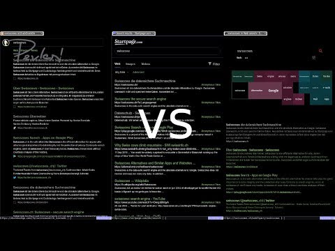 Swisscows vs DuckDuckGo & Startpage