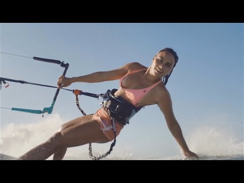 Bruna Kajiya, Reno Romeu and Tom Hebert - Kiteboarding in Cocos Islands