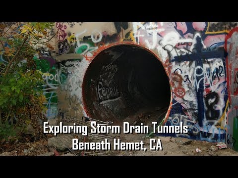 Exploring Storm Drain Tunnels Beneath Hemet, CA