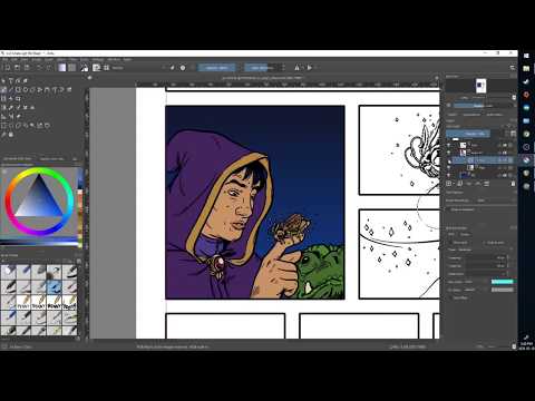 Krita For Comics Ep. 9: Adjustment Layers