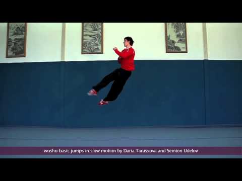 Wushu Jumps in SLow Motion