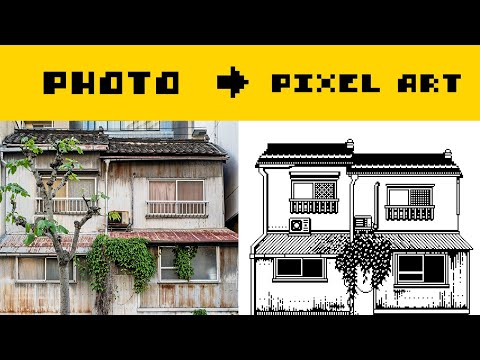 Recreating a Photo as Pixel Art (1-Bit Timelapse)