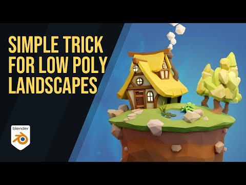 Simple Trick for Low Poly Landscapes