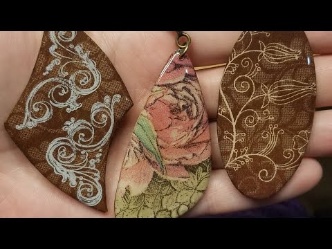 polymer clay pendant 16