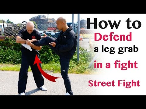 How to defend leg grab in fight