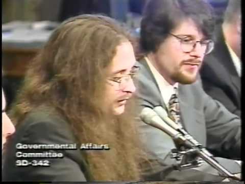 Hackers Testifying at the United States Senate, May 19, 1998 (L0pht Heavy Industries)