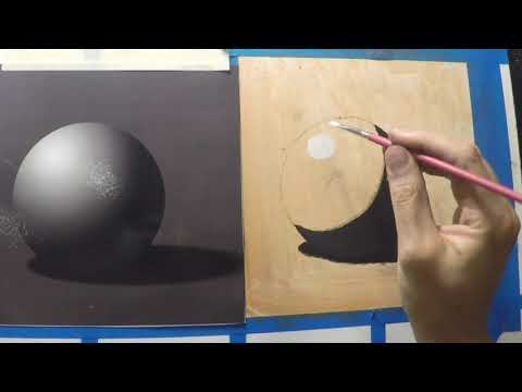 Introduction to Painting: How to Paint a Sphere in Oil Painting