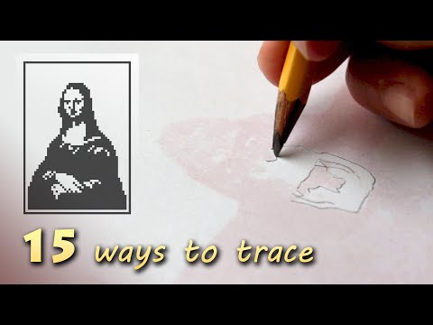 15 ways how to trace or transfer a photo, image, or drawing