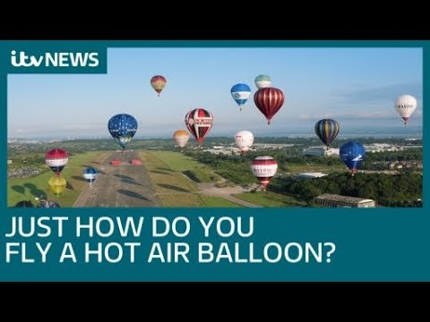 How do you fly and steer a hot air balloon?