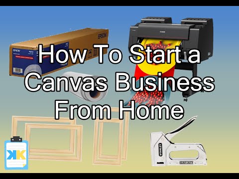 How To Start an Easy and Profitable Canvas Business From Home