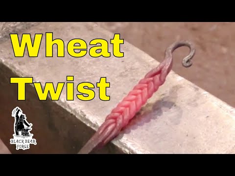 Chevron or Wheat twist, forge welding twists