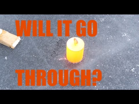 20 kilograms of red hot steel vs. frozen lake