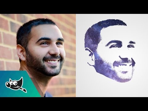 GIMP Tutorial: Transform Face into Galaxy Silhouette