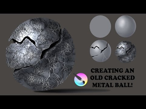 CREATING AN OLD CRACKED METAL BALL