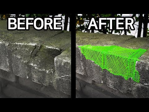 Repairing walls with a 3D pen