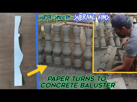 Amazing technique How Paper Turns To Concrete Baluster Cement Pattern Precast