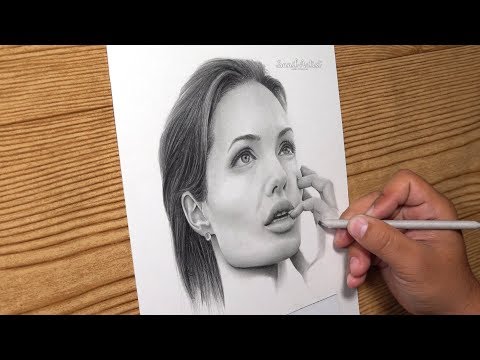 Drawing Angelina Jolie