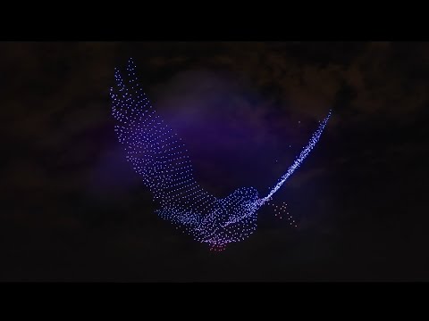 The most amazing drone holographic light show !! Drone light show in Russia breaks world record !