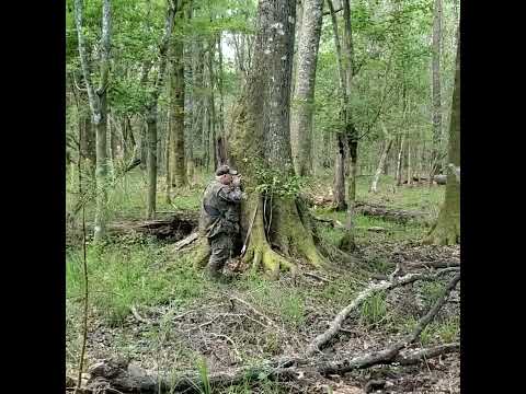 Mark Prudhomme tube calling in the swamp.