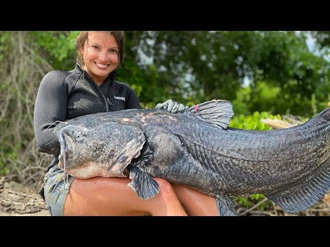 Caught One of My Biggest Bluecats Hand Fishing!