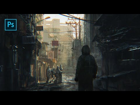 INFECTED - Concept Art Environment Design - Photoshop Timelapse