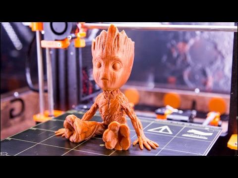 Baby Groot - 3D Printing Time Lapse