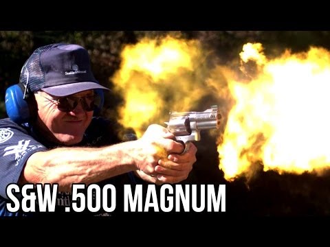 S&W .500 MAGNUM RECORD 5 shots in 1 SECOND in high speed with Jerry Miculek