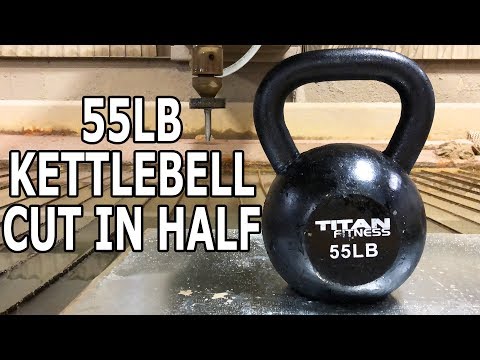 55lb Kettlebell VS. Waterjet at 60,000 PSI