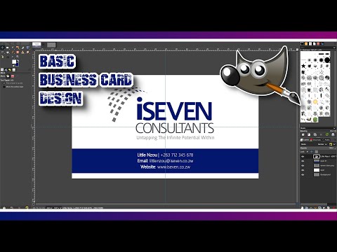 Gimp Tutorial: Easy Business Card Design Tutorial in Gimp