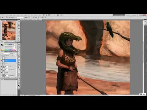 Cam Sykes: Character Design/Illustration Tutorial - Tribal Hunter (Full Length)