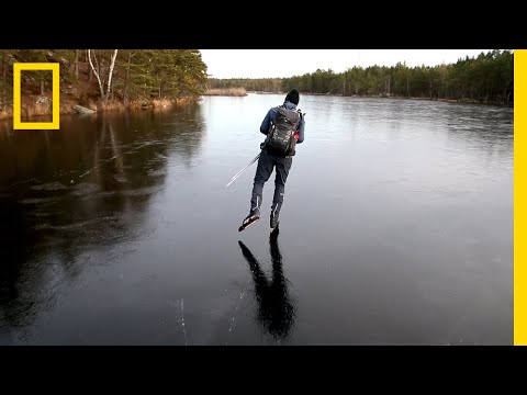 Hear the Otherworldly Sounds of Skating on Thin Ice