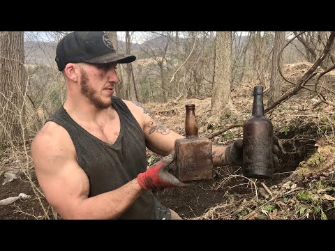 Bottle Digging all week long, privys, bottle dump, & a back hoe!