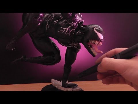 Making Venom Sculpture With 3D Pen - Marvel - 3D Pen Art