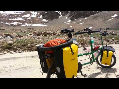 Cycling the highest road in the world on a tandem bicycle