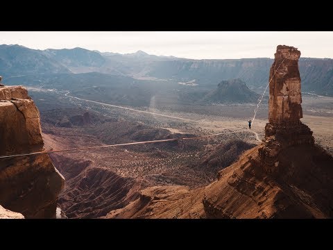 World Record Highline Walk by Mia Noblet