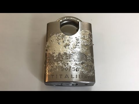 Gallium vs. Titalium - Abus Padlock Meets a Gruesome End