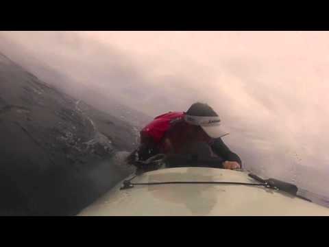 Great White Shark knocks kayaker into the Ocean. Crazy Footage!!!