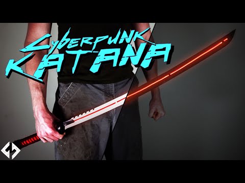 Forging a GLOWING KATANA (Cyberpunk Katana v1.0)